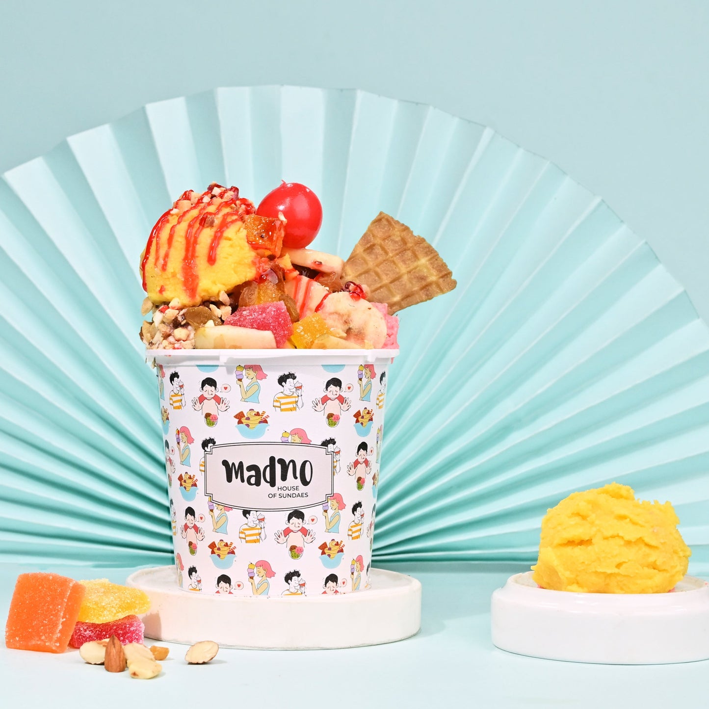 Fruit Gudbud Sundae – A Colorful Fruity Delight - Madno