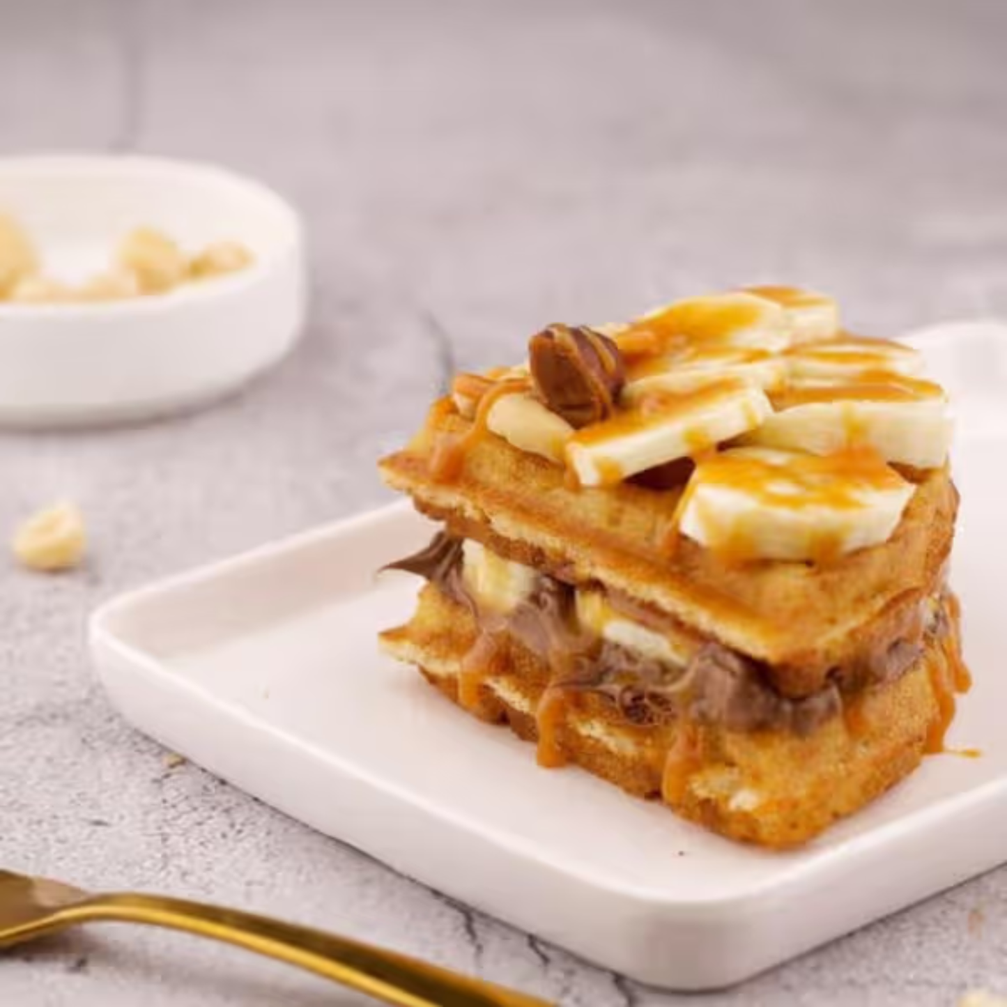 Double Choco Hazelnut Waffle – Crunchy, Nutty, Irresistible - Madno 
