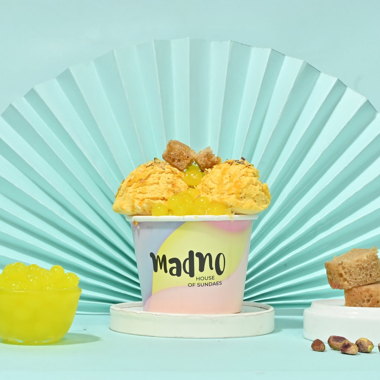 Mango Delight Boba Sundae – A Tropical Pop of Joy - Madno 