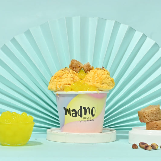 Mango Delight Boba Sundae – A Tropical Pop of Joy - Madno 