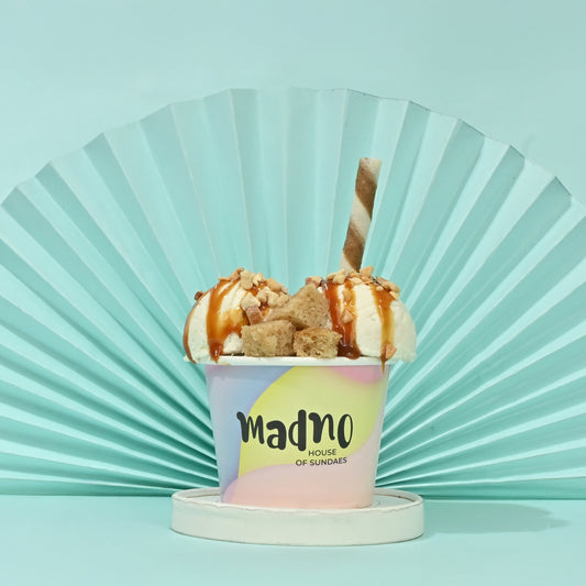 Nutty Banana Caramel Sundae – Sweet Meets Crunch - Madno 