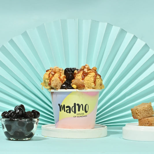 Nutty Butterscotch Boba Sundae – Creamy, Crunchy, Chewy Bliss - Madno 