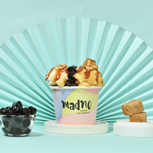 Nutty Caramel Banana Boba Sundae – Smooth, Sweet & Chewy - Madno 
